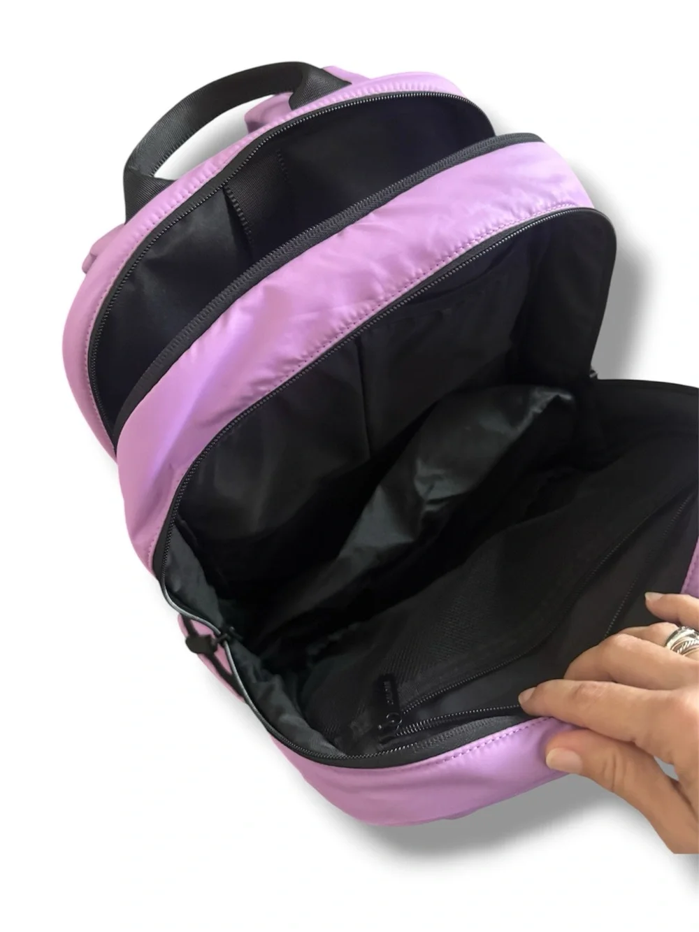 Calpak Luka 15 in Laptop Backpack Padded Travel Work School Bag Luggage Lilac
